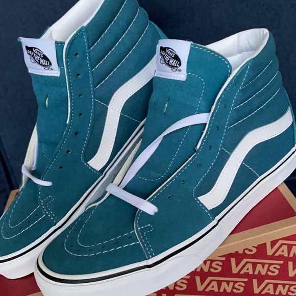 Vans Sk8-Hi Blue Coral/True White MENS - Picture 8 of 16